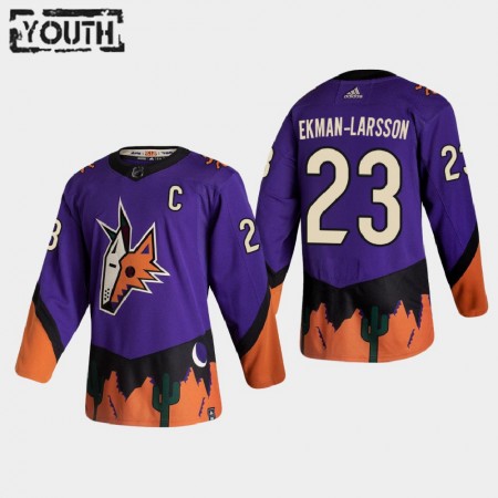 Barn Ishockey Arizona Coyotes tröja Oliver Ekman-Larsson 23 2020-21 Reverse Retro Authentic